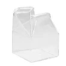 Симпатичный в форме домика прозрачный Кофе Молоко Вода Кружка стеклянной чашки Pourer картонный контейнер прозрачная кофейная чашка коктейльное стекло