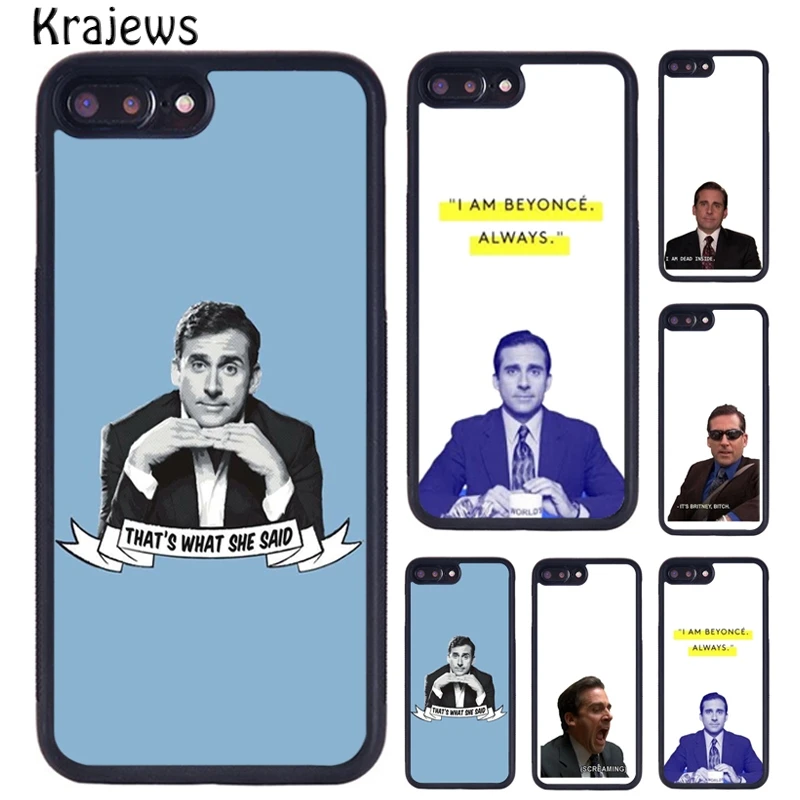 Krajews Michael Scott The Office TPU Skin Phone Case For iPhone 5 6S 7 8 Plus 11 12 13 Pro X XR XS Max Samsung Galaxy S8 S9 S10 | Мобильные