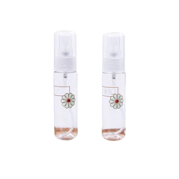 

2Pcs 30ml Plastic Press Pump Bottle Refillable Bottles Printed Spray Bottle Perfume Subpackaging Lotion Bottle Random Color