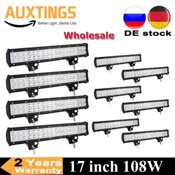 

Wholesale 108w 17inch LED Light Bar Offroad Boat Car Tractor Truck 4x4 SUV ATV Driving Fog Lamp Super LED Bar
