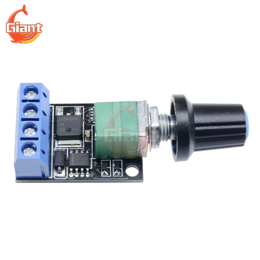 DC Motor Speed Control PWM Potentiometer Governor Speed Regulation Board LED Dimming 10A 5V 9V 12V
