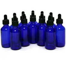 30 мл бутылки эфирного масла флаконы из синего стекла со стеклянной капельницей путешествия Пипетка для жидкости бутылки для многоразового использования