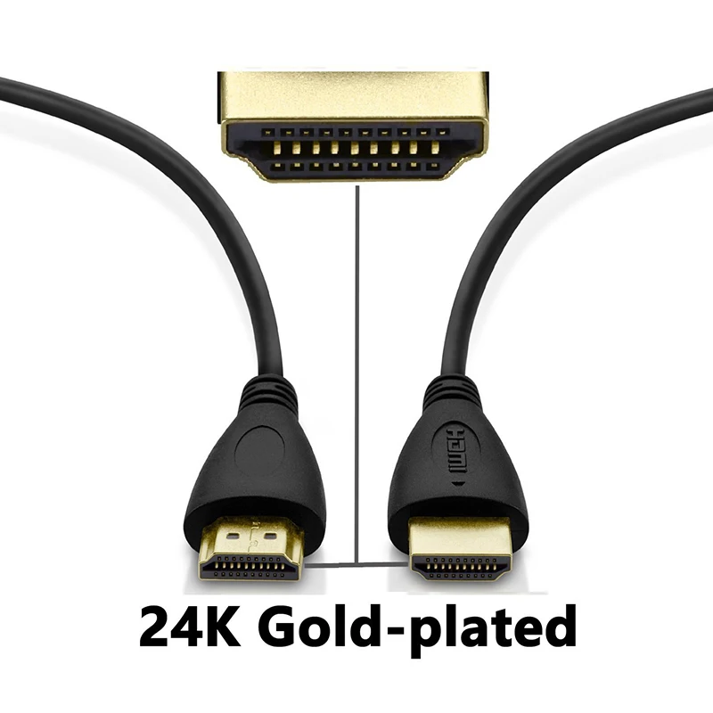 2022NEW 2M 3M 5M 7.5M 10M 15M Gold Plated Plug Male-Male HDMI-compatible  Cable 1.4 Version Flat Line Short 1080p 3D for PS3 HDTV - AliExpress