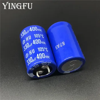 

3Pcs 330uF 400V HU Series 25x40mm 400V330uF Snap-in PSU Aluminum Electrolytic Capacitor