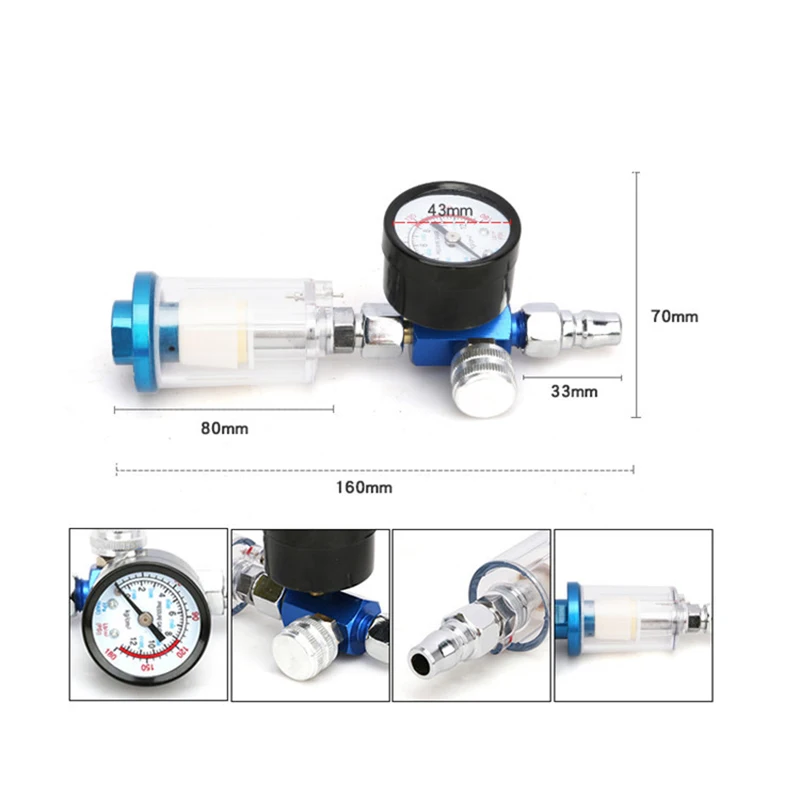 Портативные гравитационные пневматические пескоструйные пистолеты 90psi