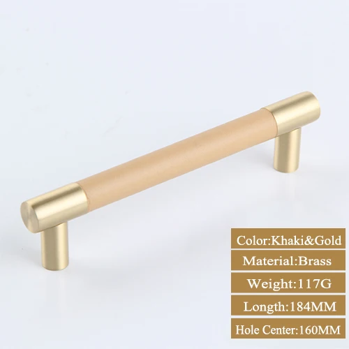 Orange Gold 160MM 1 шт. мебельные ручки для шкафа, вытяжные ручки, хорошее качество, модная кухонная дверная ручка для дома, винтовое соединение - Цвет: Orange Gold 160MM