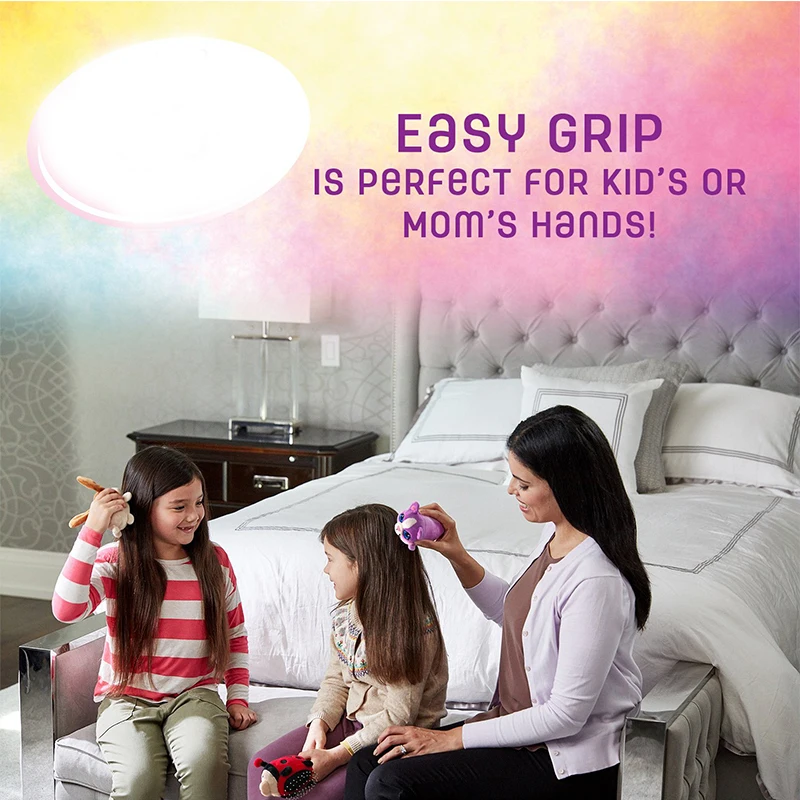 

The Detangling Brush in a Plush Great for Any Hair Type Removable Plush