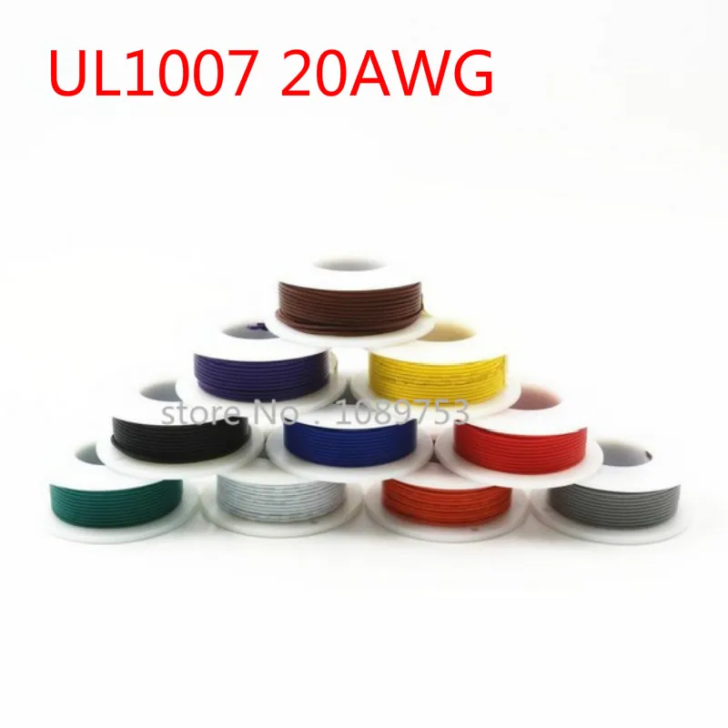 10 метров электронный провод UL1007 20AWG 1 8 мм из ПВХ кабель сертификация UL