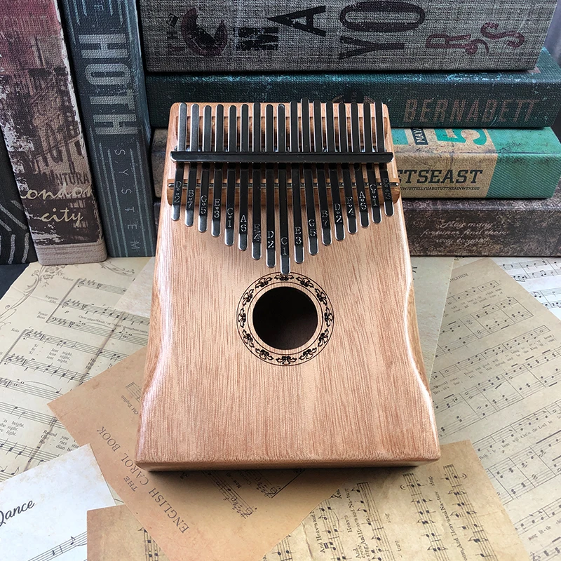

2020 New 17 Key Kalimba Surface Polished Finger Kalimba Mbira Sanza Thumb Piano Keyboard Mohongany Wood Musical Instrument
