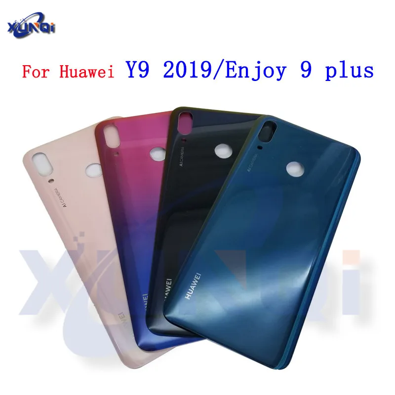Для huawei Y9 2019 крышка батареи для Enjoy 9 plus Задняя двери JKM LX1 LX2 LX3 Замена|Корпусы и