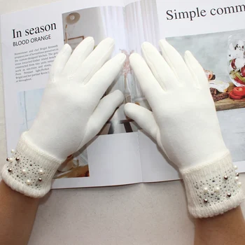 

Bickmods New Ladies Knitted Gloves Colored Diamond Style Fashionable Autumn and Winter Warmth Gloves