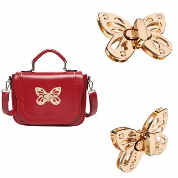 

Fashion Women Butterfly Tone Handbag Bag Accessories Purse Twist Turn Lock Snap Clasps/ Closure for Bag DIY Buckle