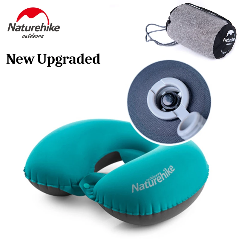 Портативная дорожная U-образная подушка Naturehike очень легкая складная надувная для