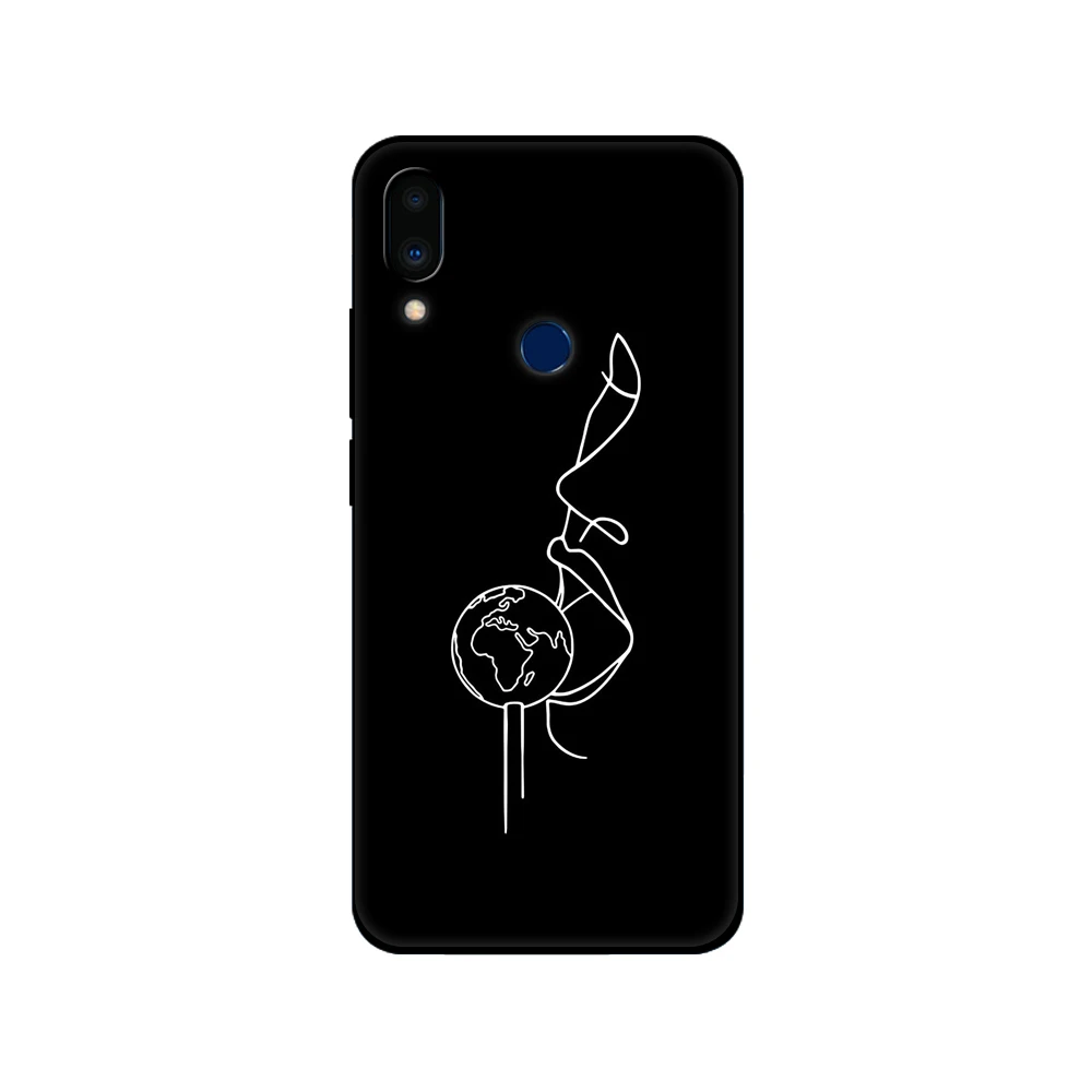 meizu back cover For Meizu Note 9 Cases Back Cover For Meizu Note9 Bumper MeizuNote9 Phone Case 6.2inch Soft Silicon black tpu case Cute cases for meizu black Cases For Meizu