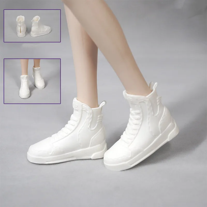 Male Doll Shoes White Air Sport Black Mud Red Boots Original Doll Parts Decors Prince Ken 1/6 Boots Shoes DIY Dressing Toy