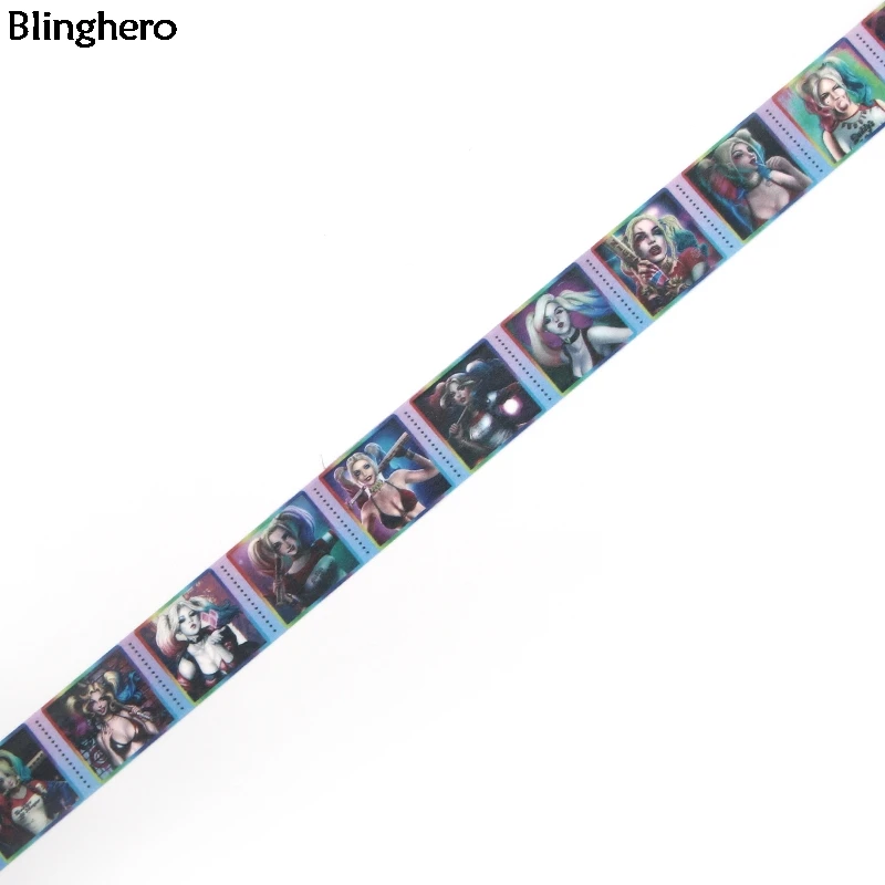 Blinghero 15 мм X 5 м отряд самоубийц крутая васи клейкая лента Харли Куинн декоративные ленты модные переводные наклейки BH0060