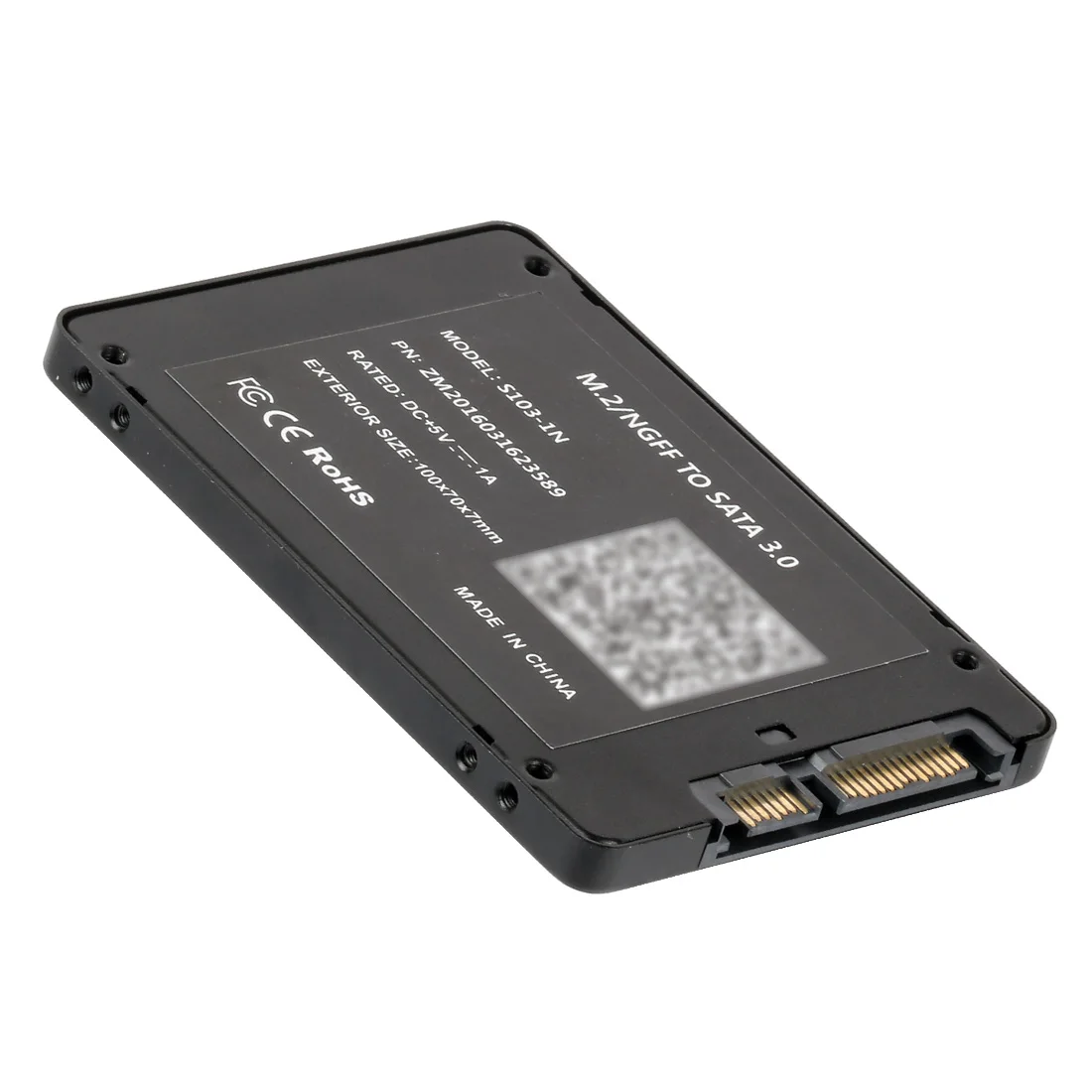 SSD Enclosure XT-XINTE M.2 NGFF B Ключ SSD SATA 2," 7+ 15 22 контактный разъем конвертер адаптер карты для 2230 2242 2260 2280 M.2 SSD - Цвет: SSD Enclosure