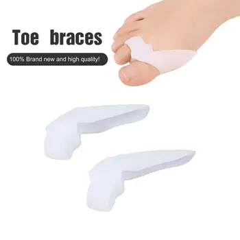 

2 pcs Gel Silicone Foot Corrector Fingers Thumb Extroversion Separator Thumb Protective Correction Adjuster Hallux Valgus Guard