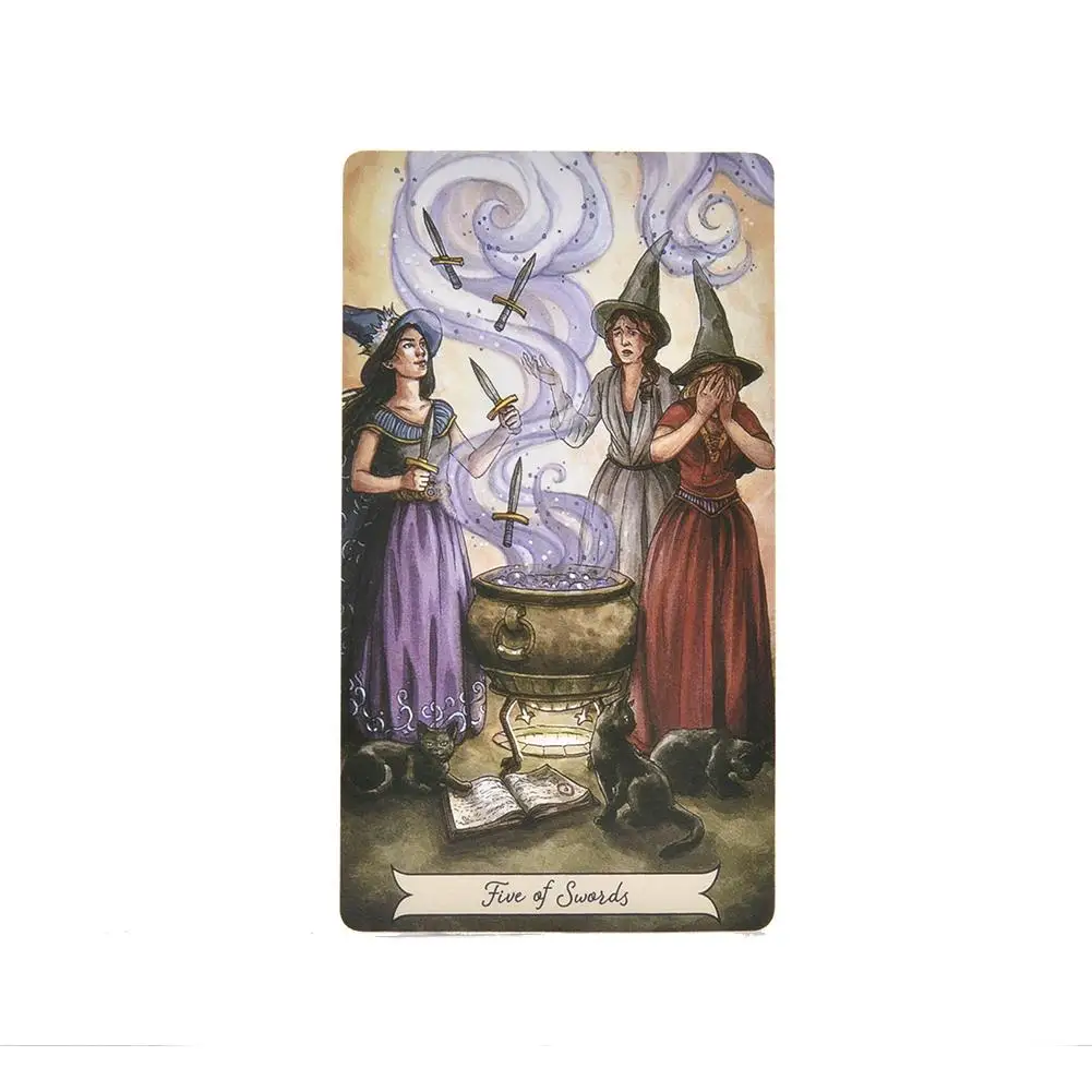 78PC Everyday Witch Tarot Card English Board Game Playing Card Guidance Divination Fate Tarot Deck Cards For Party Entertainment