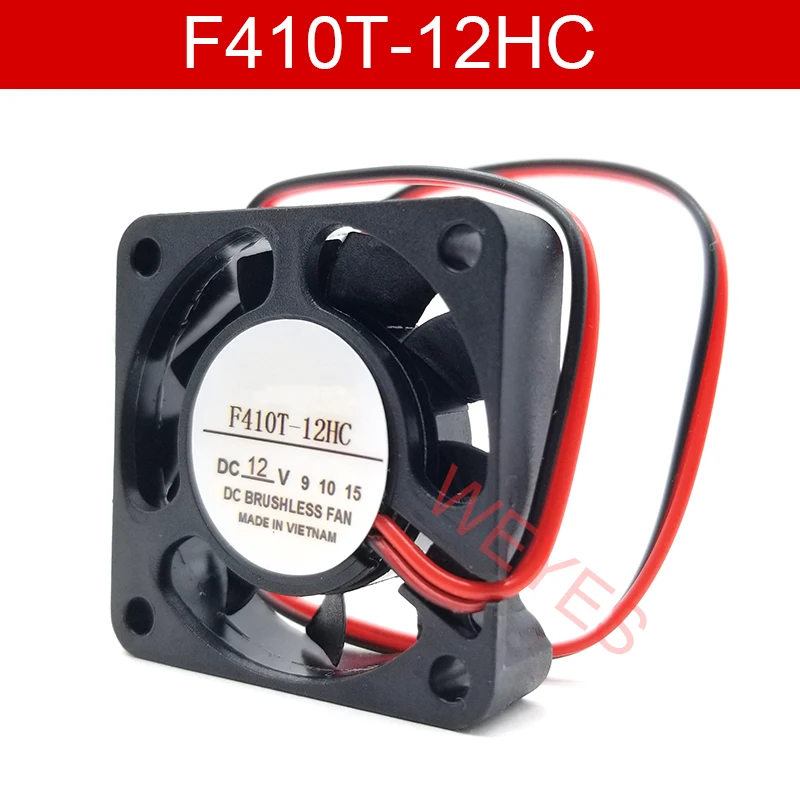 Подлинный новый для COPAL F410T-12HC DC12V 2 провода 2pin 4010 40x40x10 мм охлаждающий вентилятор |