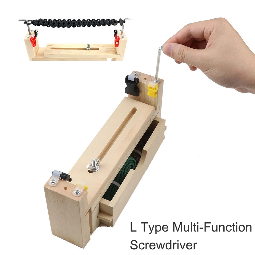 1 шт. DIY деревянный Paracord Jig браслет производитель регулируемый плетение ремесло чайник браслет узел инструмент браслет инструмент для вязания