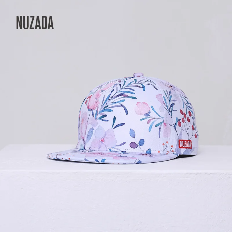 

Nuzada Casual Lady Hat Japanese Korean of Fresh Topee Printed Flat-brimmed Cap Hip Hop Versatile Baseball Cap