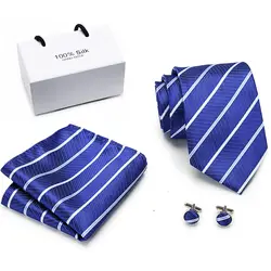Бренд Мужские галстуки комплект дополнительный длинный размер 145 см * 8 см галстук-бабочка темно-синий Пейсли шёлк-жаккард трикотажный