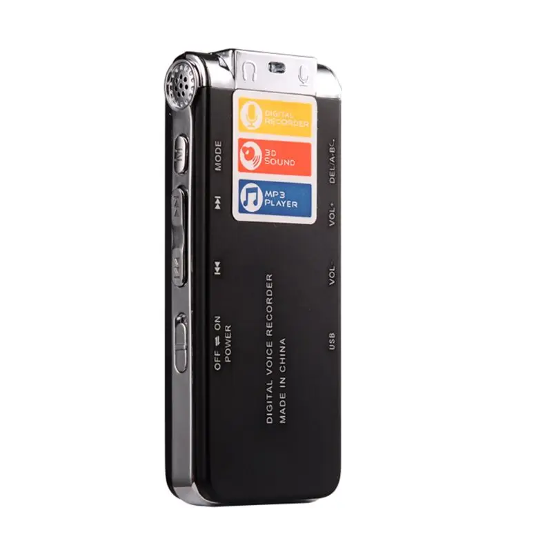 8GB Клип USB Цифровой диктофон Аудио Диктофон Запись Ручка MP3 плеер