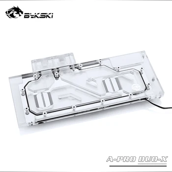 

Bykski GPU Cooler For AMD (Public Edition) PRO DUO Graphics Card,Full Cover GPU Water Block,AURA M/B A-PRO DUO-X