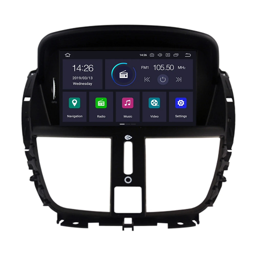 7 &quotAndroid 10 Автомобильный DVD стерео для peugeot 207 2007-2014 авто радио GPS Навигация Аудио