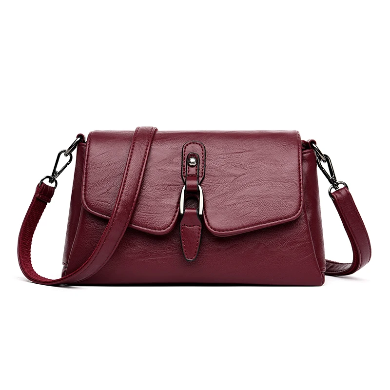 

Real Leather Crossbody Bags for Women Small Messenger Bag Flap Shoulder Designer Bags 2019 New Fashion Lady Hand Bag