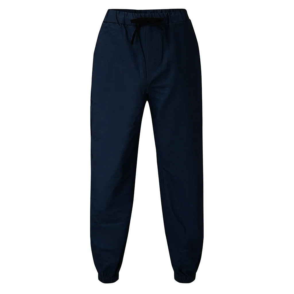 Feitong pantalon homme спортивные брюки мужские повседневные Черные Фитнес Бодибилдинг Карманы Кожа полная длина спортивные брюки