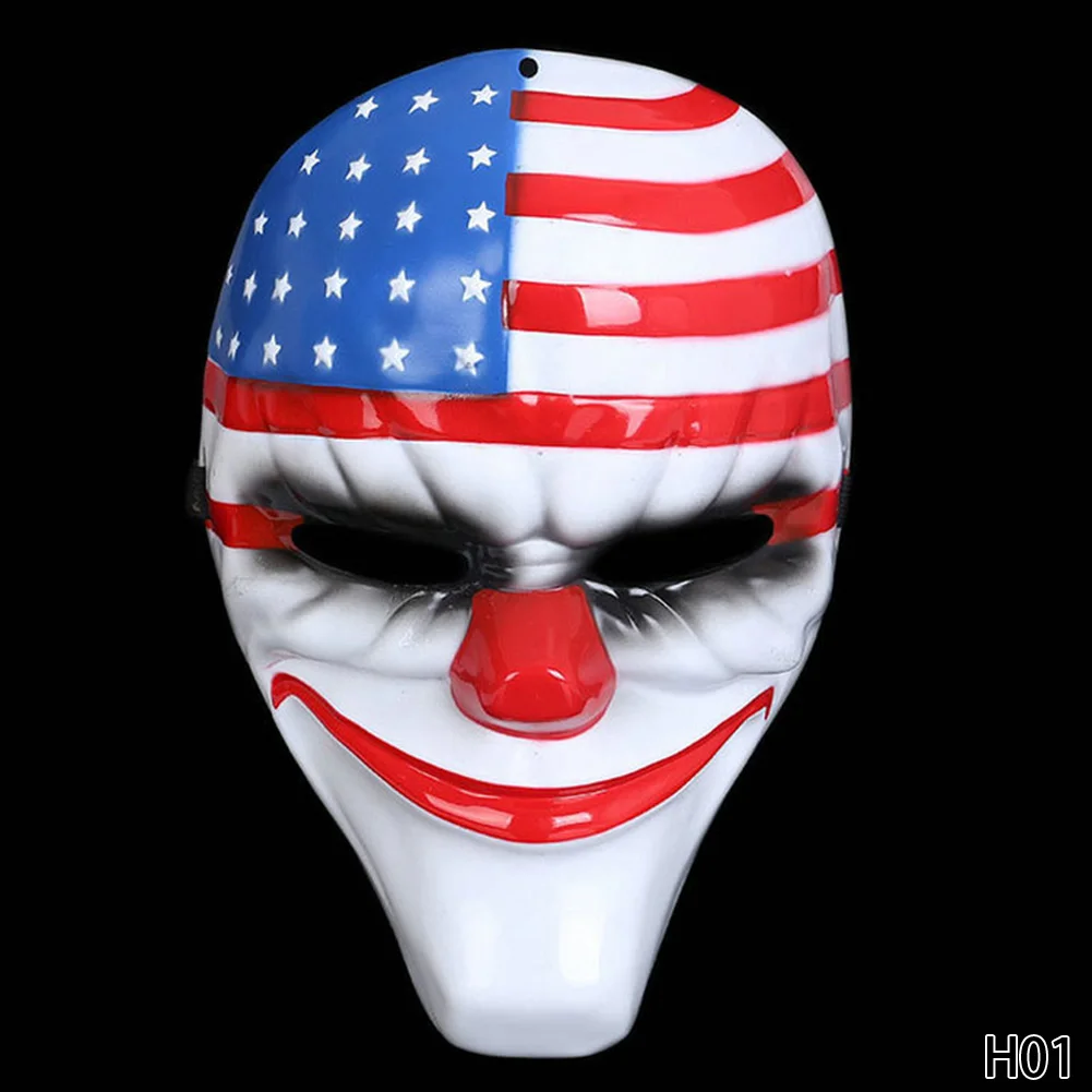 3 styles Options  Hot Sale Halloween Mask national flag  old man Clown Head Mask for Party Holiday  Halloween  Supplies