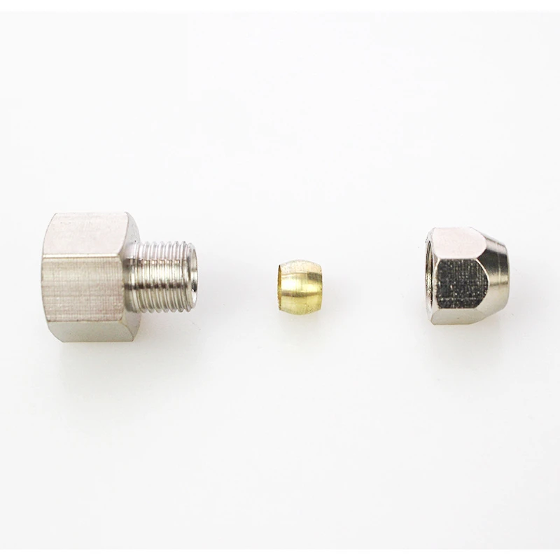 Ring Lock oil Tube Compression Ferrule Tube Compression Fitting Connector tube 4-12mm Female Thread 1/8" 1/4" 3/8" 1/2" BSP