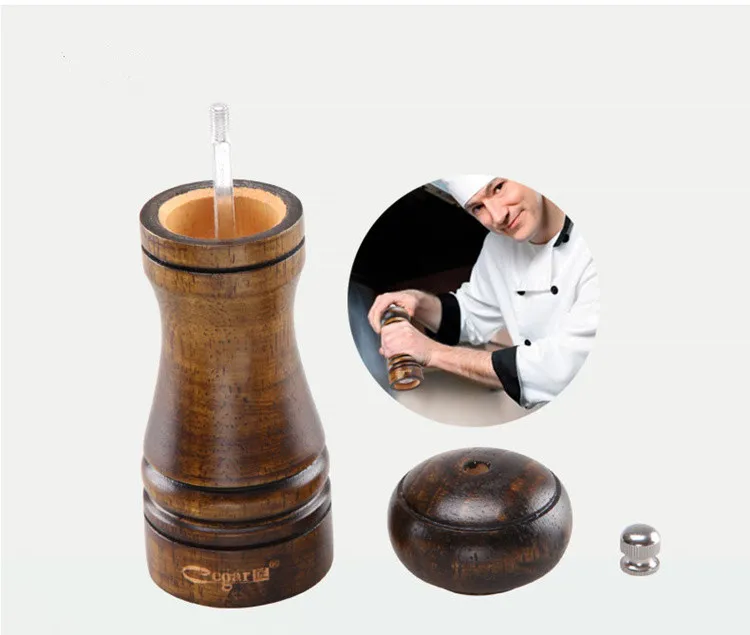Ручная деревянная мельница для специй, перец, соль, мельница для перца, муллер, ручное движение, Convient, инструменты для приготовления пищи