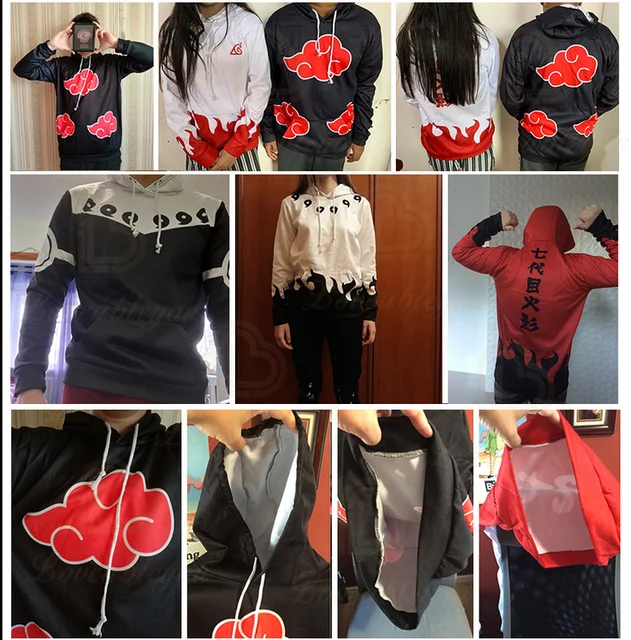 Anime naruto hoodies streetwear akatsuki símbolos nuvem pulôver hoodies  sueteres de naruto - AliExpress