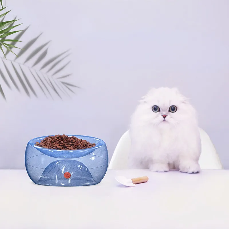 Миска для кормления домашних животных косая Нескользящая миска для корма для собак и кошек прочная миска для кормления щенков товары для кошек двухсторонняя миска для кошек