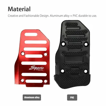 

3Pcs/Set Car Foot Pedals Car Brake Cover Non-Slip Red Safe For Driving