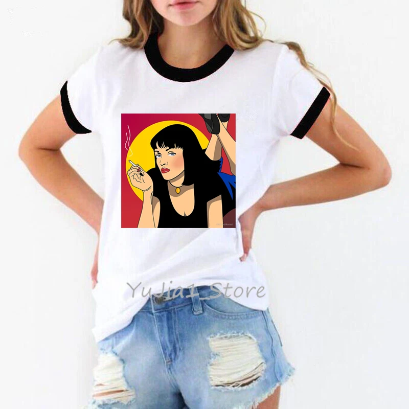 

funny t shirts women plus size smoking lady vogue tshirt camiseta mujer aesthetic clothes haut femme harajuku ulzzang shirt
