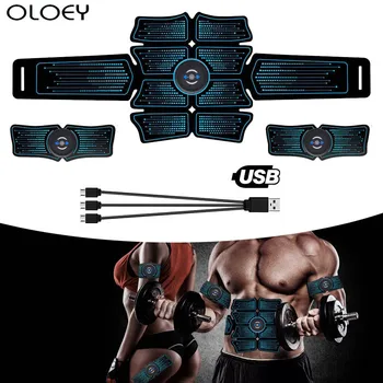 

Electric Press Simulator Massager Abdominal Muscle Sports Gym Home Exercise Fitness Equipment Training Apparatus USB Recharge