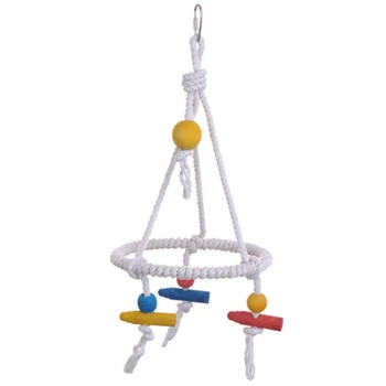 

Pet Bird Parrot Swing Hanging Toy Parakeet Cockatiel Cage Hammock Swing