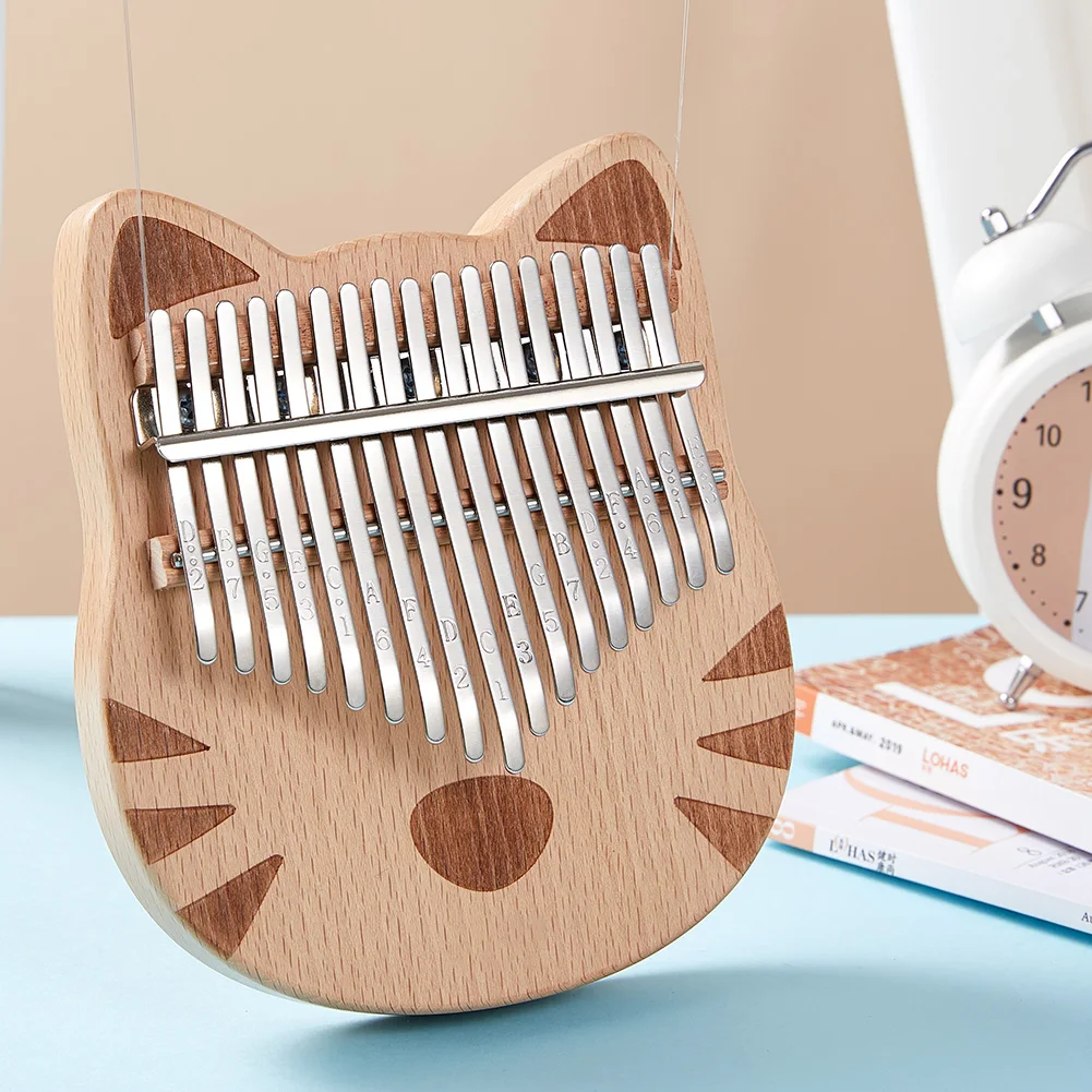 17 клавишный музыкальный инструмент деревянный калимба дети взрослые большой