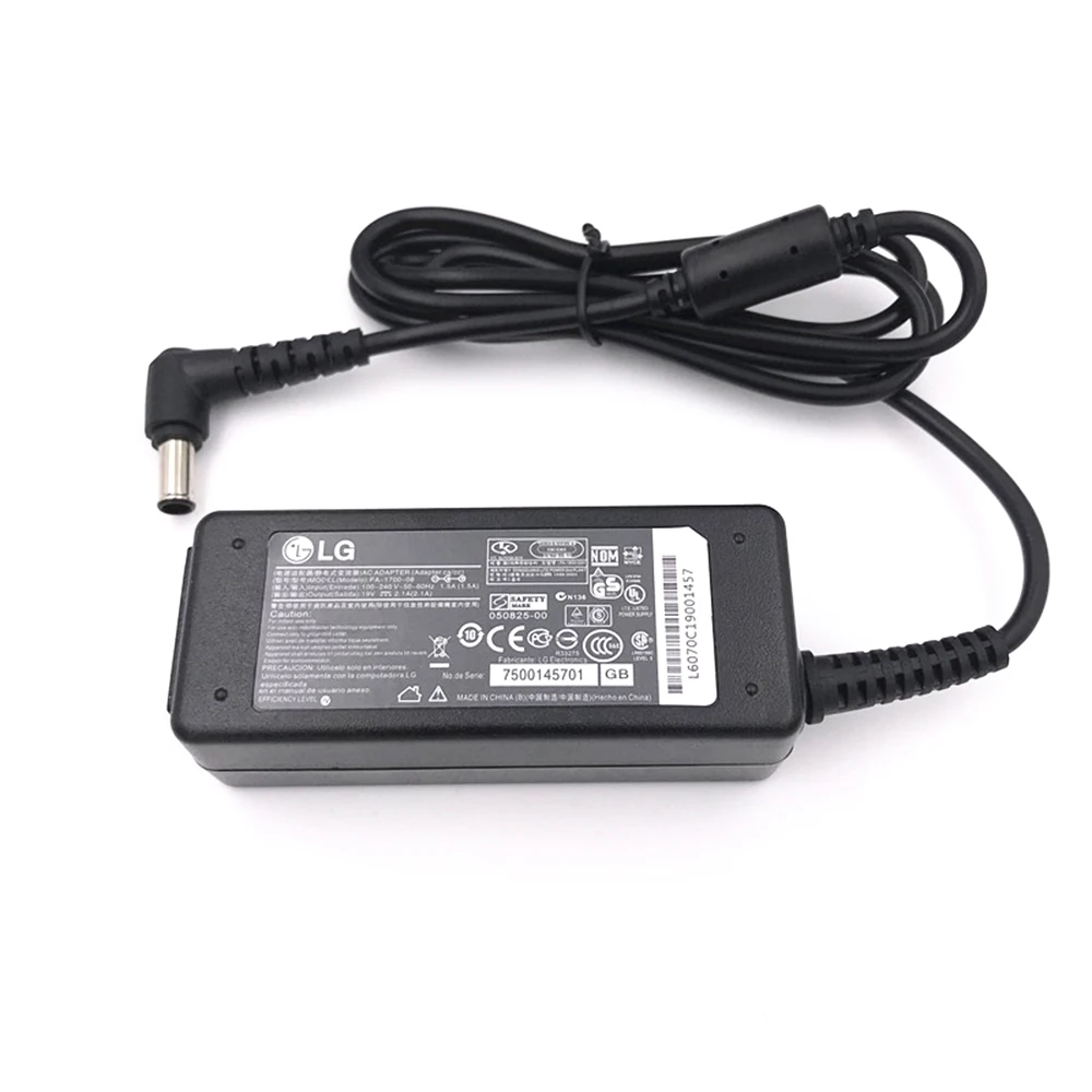 

Power adapter FOR LG 19V 2.1A 1.2A 1.3A 1.5A Monitor Power cord 19V2.1A Desktop LCD screen Computer charger 6.5mm*4.4mm