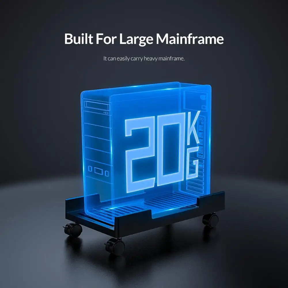 ORICO Мобильный Регулируемый компьютерный держатель башни компьютер CPU подставка