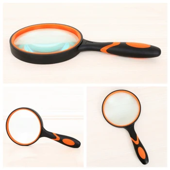 

6 Times Handheld Magnifier Reading Support Magnification Lens Magnifiers Microscope Magnifying Glass Loupe Reading
