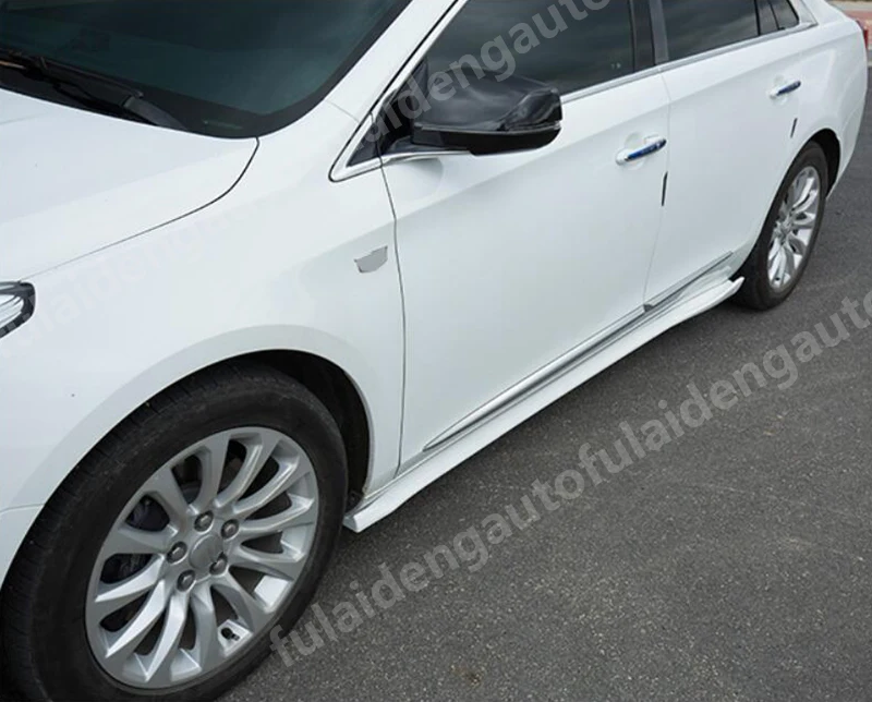 2 шт. для Cadillac xts- новые боковые юбки для автомобиля разветвители для наращивания крыльев фартук для тела для губ для стайлинга автомобилей