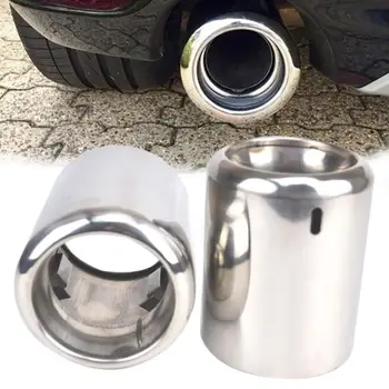 

Stainless Steel Car Exhaust Tip Auto Trim Tail Tube Vehicle pipe Tail Muffler Tips Fit 6 CX-5 Car Rear Tail Throat Liner Access