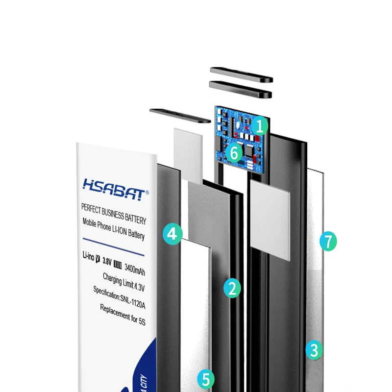 3400mAh аккумулятор HSABAT для iphone 5S для iphone 5S бесплатные инструменты+ наклейка