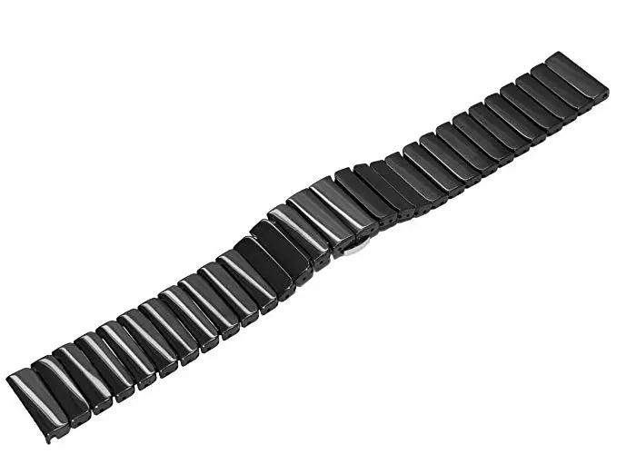 Black SIKAI 22 мм Универсальный керамический ремешок часов для samsung Galaxy Watch 46 мм ремешок для часов для huawei GT Magic Watch релиз браслета - Цвет: Black