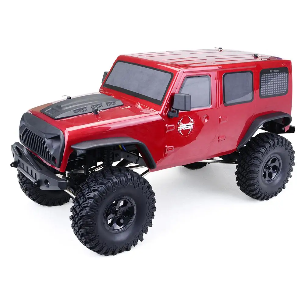 RCtown DIY Kit RGT 86100 1/10 2,4G 4WD RC Рок Гусеничный RC автомобиль внедорожник Грузовик новое поступление - Цвет: red